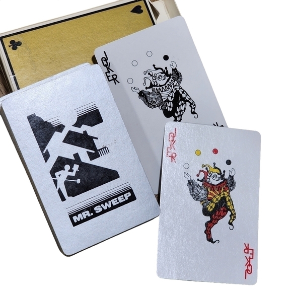 Gemaco Bridge Mr. Sweep Plastic Coated Vintage playing card deck - Picture 5 of 11